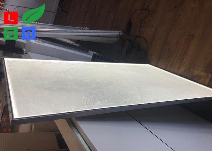 25 milímetros de tela retroiluminada Lightbox del LED del Lit ultra delgado del borde con LGP para la publicidad del centro comercial