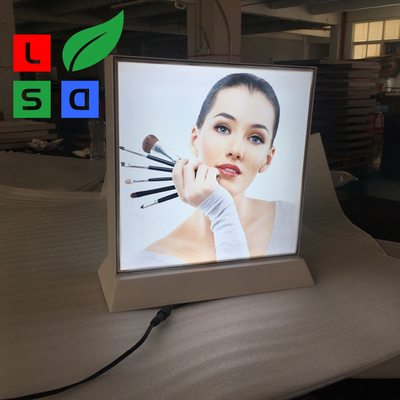 El lado 2835SMD del doble del lsd llevó el marco de escritorio de la caja de luz duradero